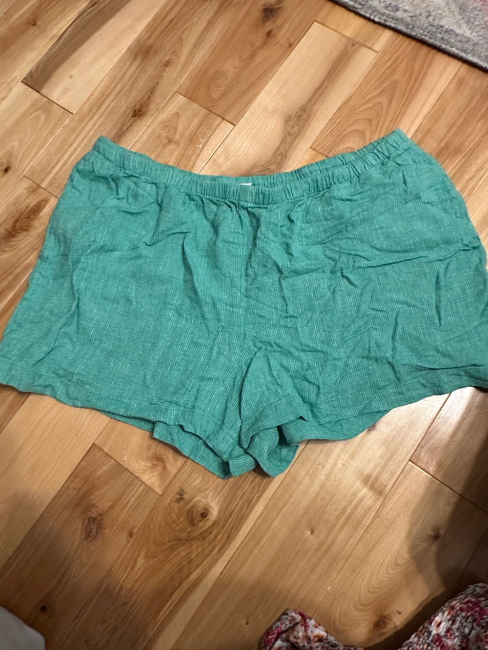 a new day Green Linen Shorts